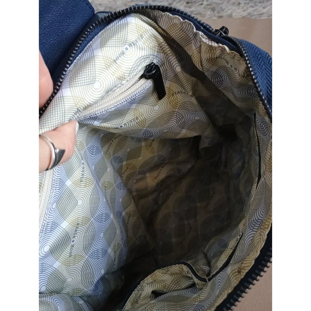 Pixie Mood Mini Convertible Kim Backpack Vegan Leather - Blue Purse